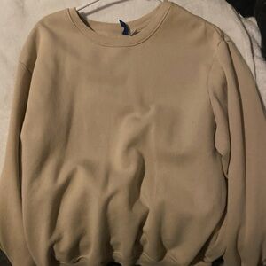 tan oversized sweater